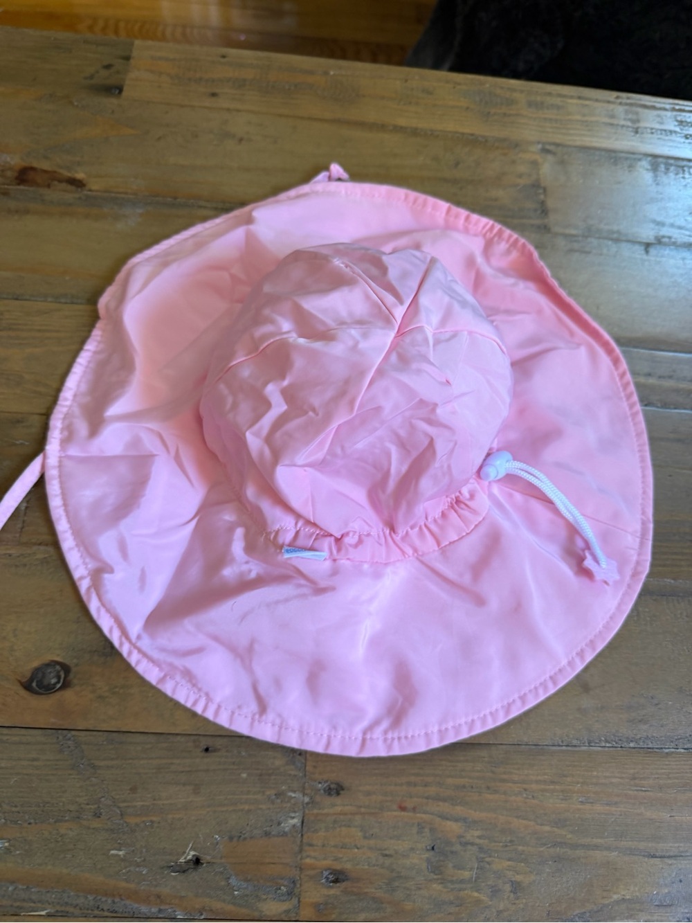 Ruffle Butts Pink Wide-Brim Sun Hat for Kids